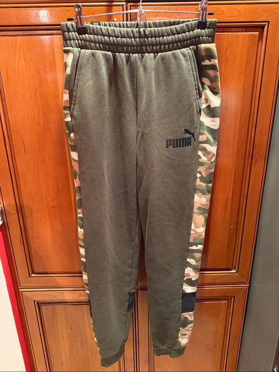 Puma Other - Puma Olive Green Joggers with Camouflage Side Panels